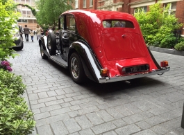 Vintage 1930s Rolls Royce wedding car in Edgeware